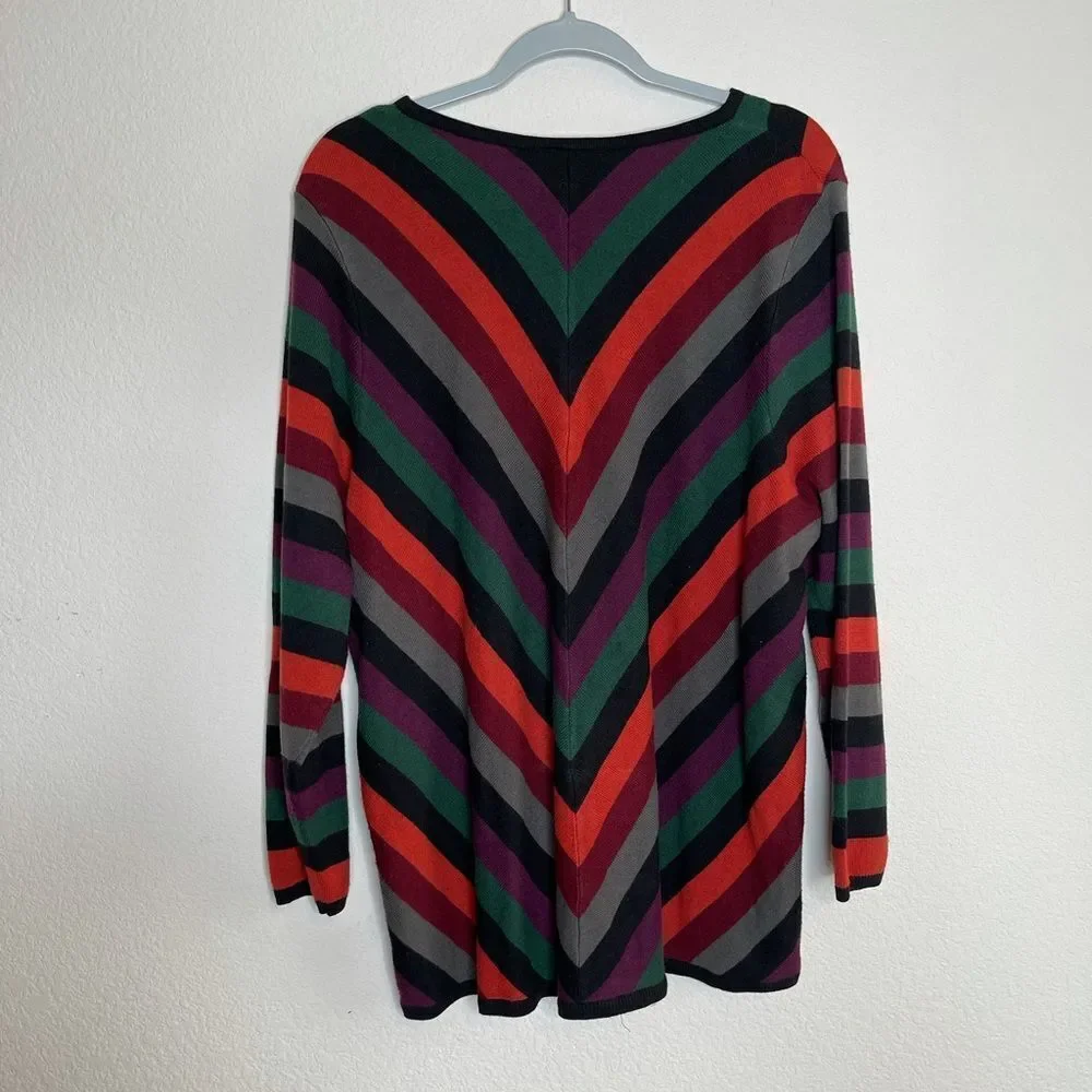 ‎Lane Bryant chevon striped sweater